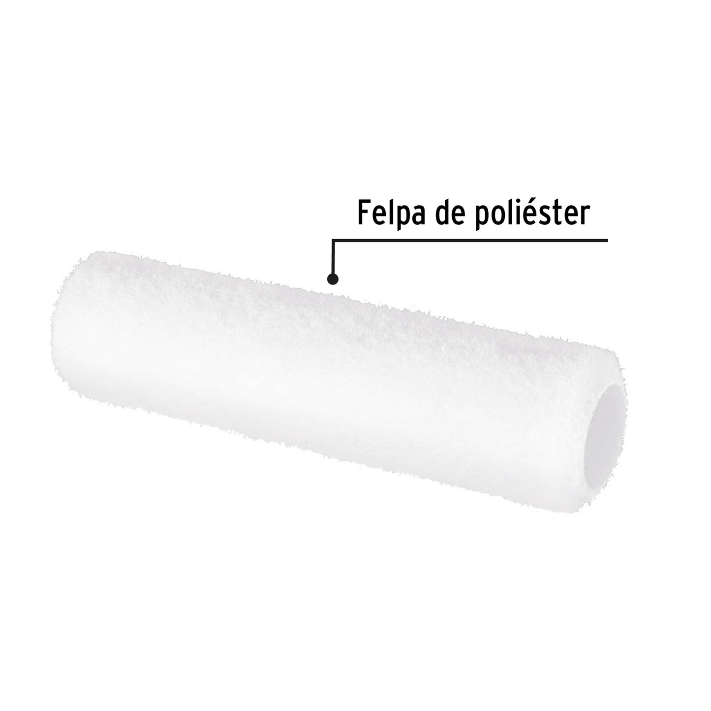 Felpa para rodillo, 9 x 3/8', superficies lisas, Pretul R-ROPI-910P 28041 MM0