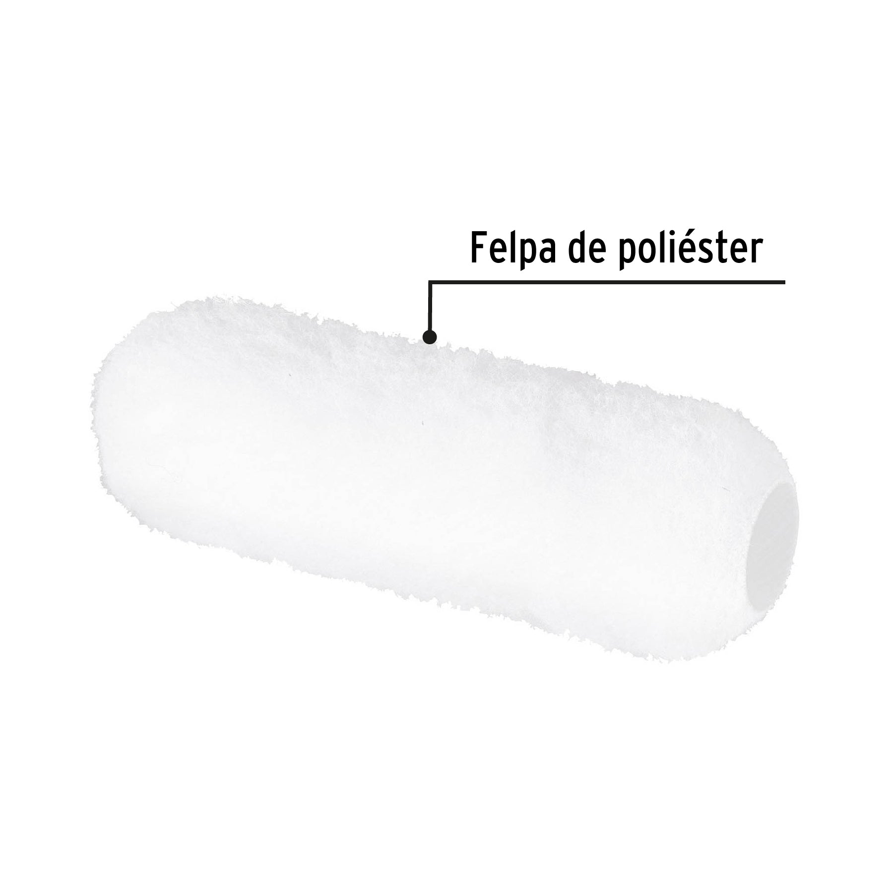 Felpa para rodillo, 9 x 3/4', superficies rugosas, Pretul R-ROPI-920P 28043 MM0