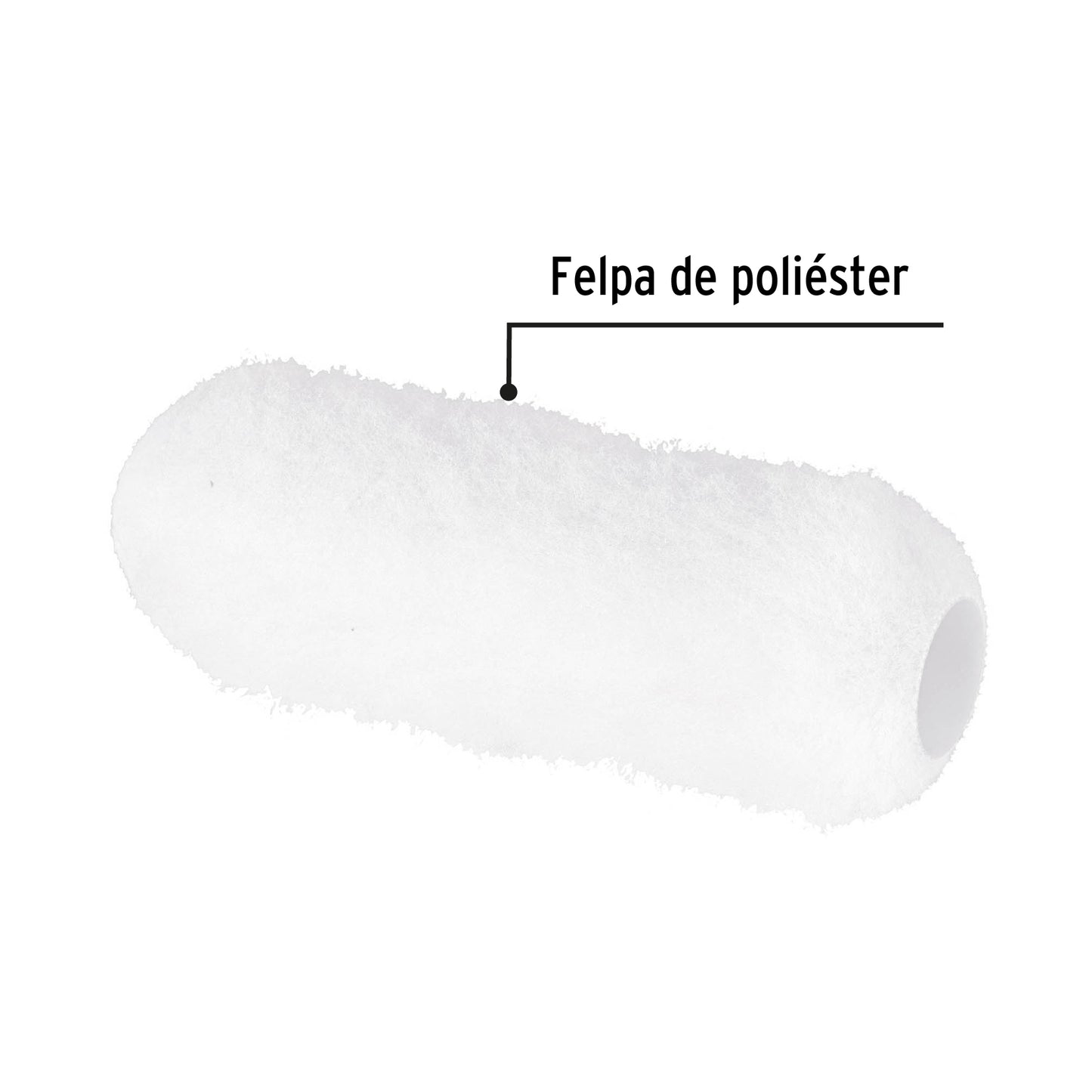 Felpa para rodillo, 9 x 1', superficies muy rugosas, Pretull R-ROPI-925P 28044 MM0