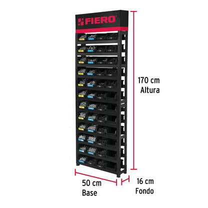 Rack modular para tornillos c/48 gavetas s/producto, Fiero R-TOR-1 55729 MM3