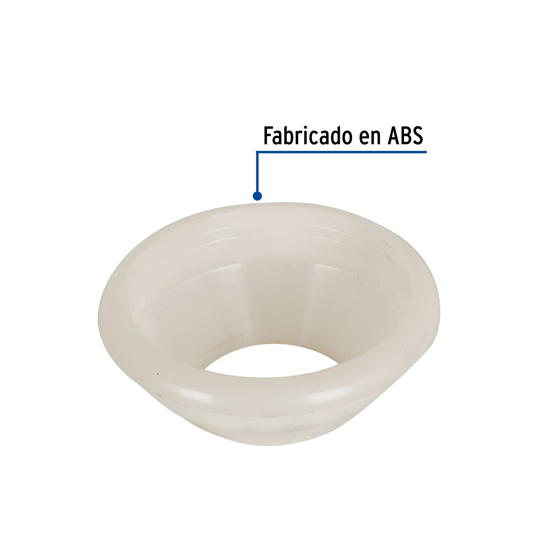 Cono base para tubo de calentador solar, 58 mm, Foset R8-CALE-S 44357 MM00