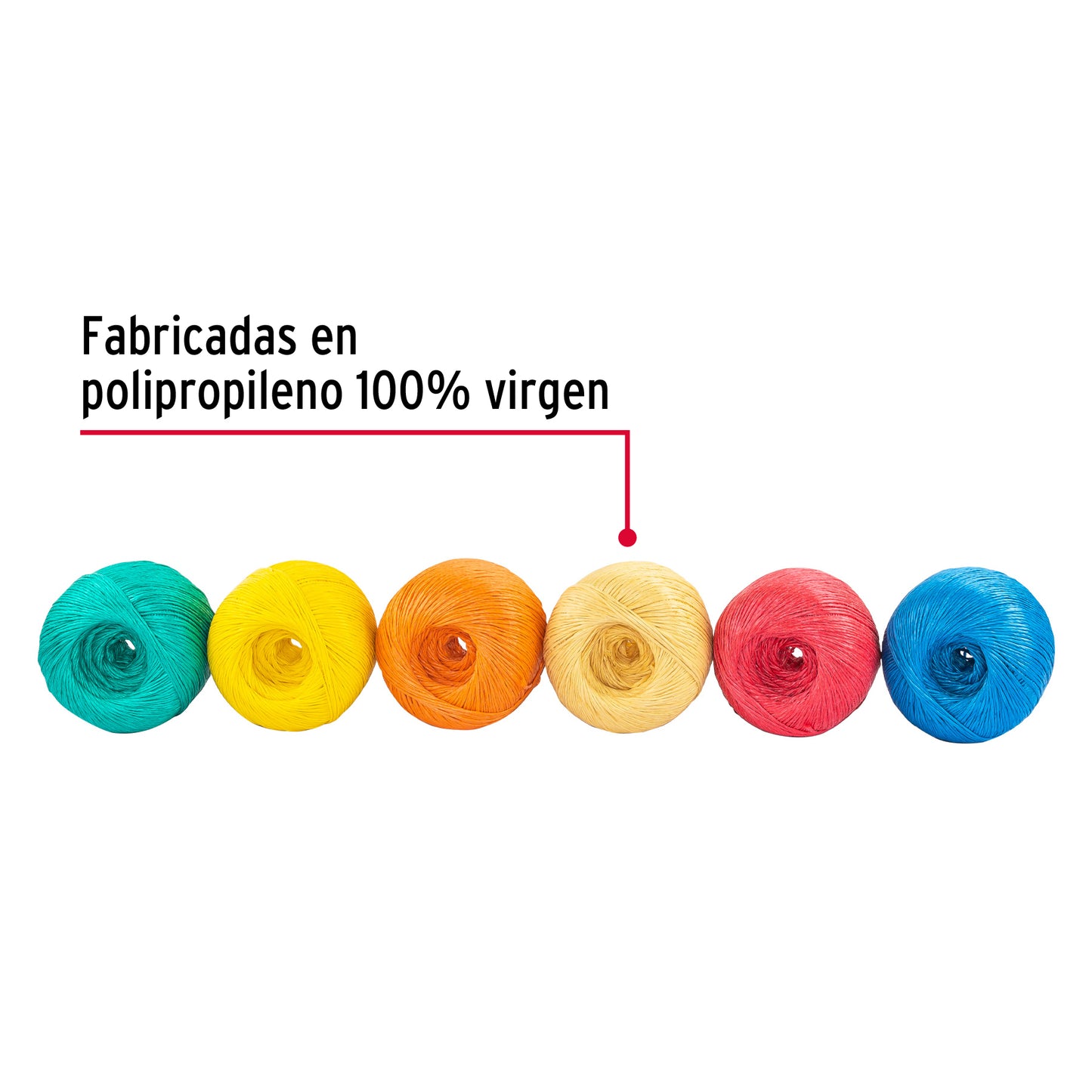 Rollo de rafia de 410 m colores surtidos calibre 2.2 g/m RAF-290C 45031 MM0