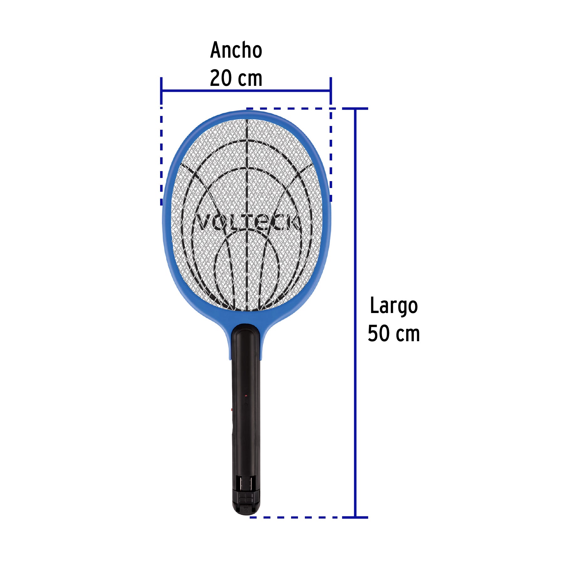 Raqueta exterminadora de insectos, recargable, Volteck RAQ-35 49149 MM00