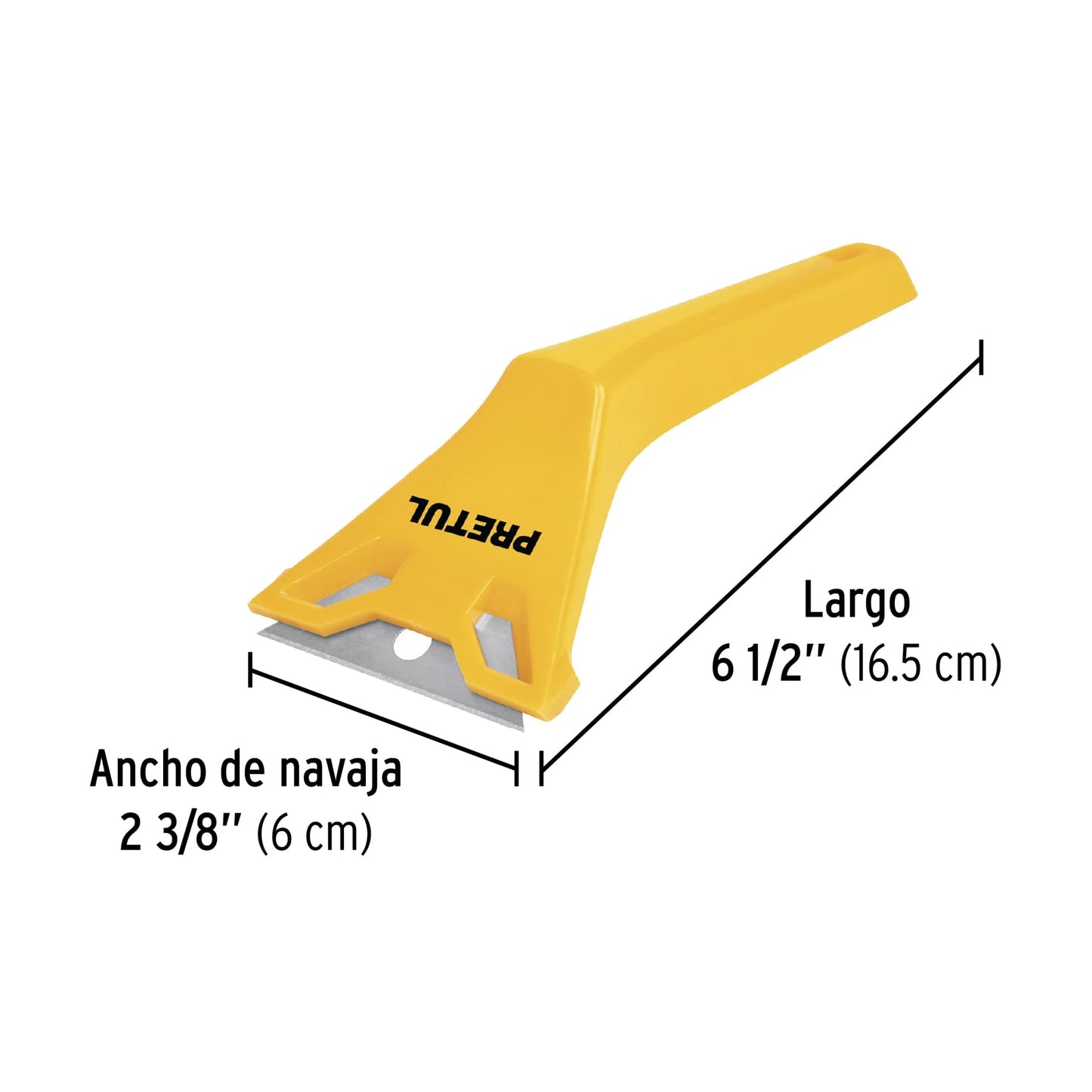 Raspador plástico con navaja de 2-3/8', Pretul RASP-P 24055 MM00