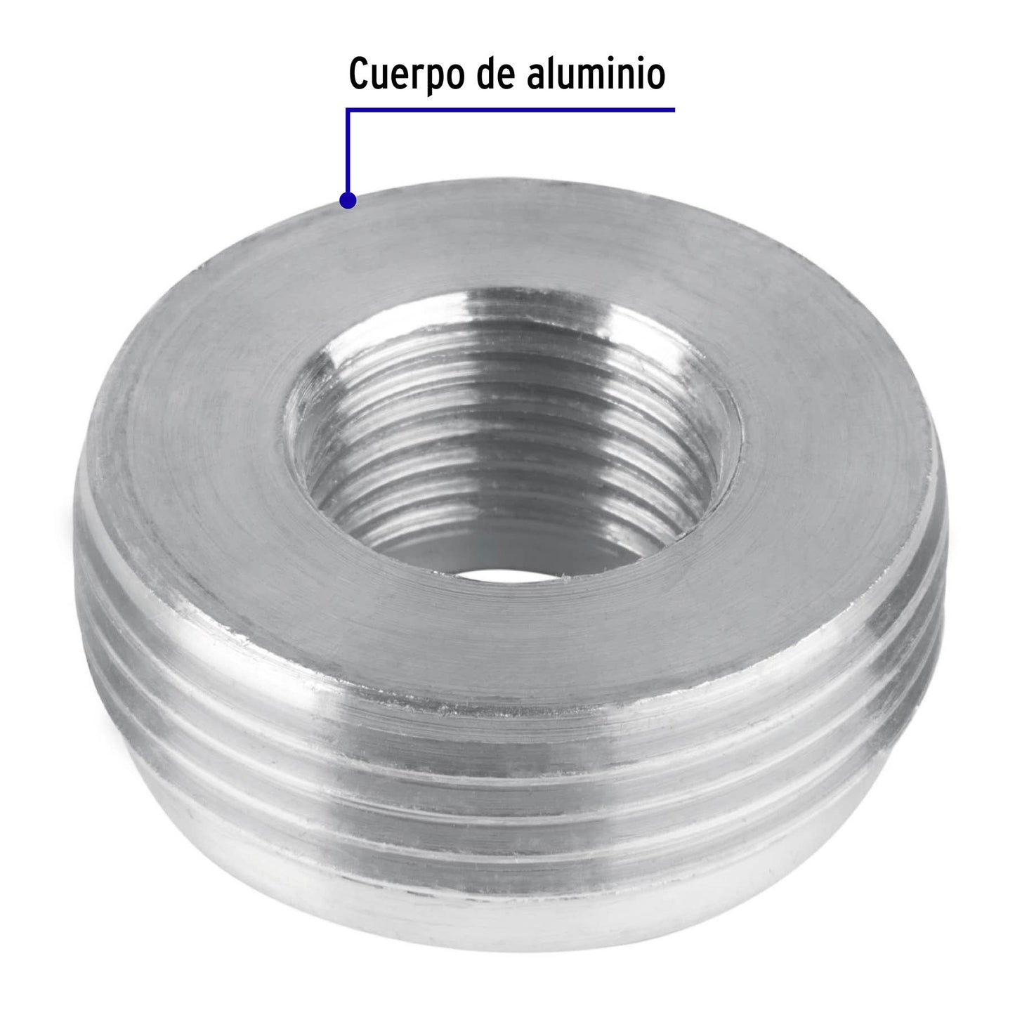 Reducción bushing de 1-1/4' a 1/2', Volteck RB-114-12 46098 MM1