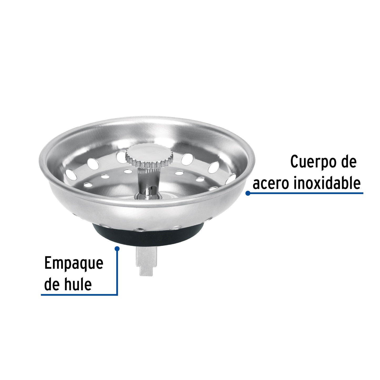 Canastilla inox para contracanasta 3-1/2', Foset RCO-001 48021 MM00