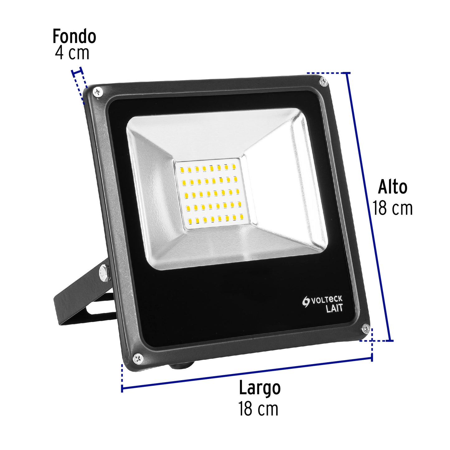 Reflector delgado de LED 20 W luz de día, Volteck REF-301L 48219 MM0