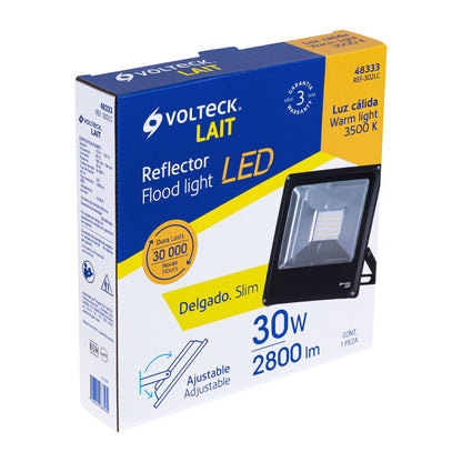 Reflector delgado de LED 30 W luz cálida, Volteck REF-302LC 48333 MM0