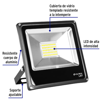 Reflector delgado de LED 30 W luz cálida, Volteck REF-302LC 48333 MM0