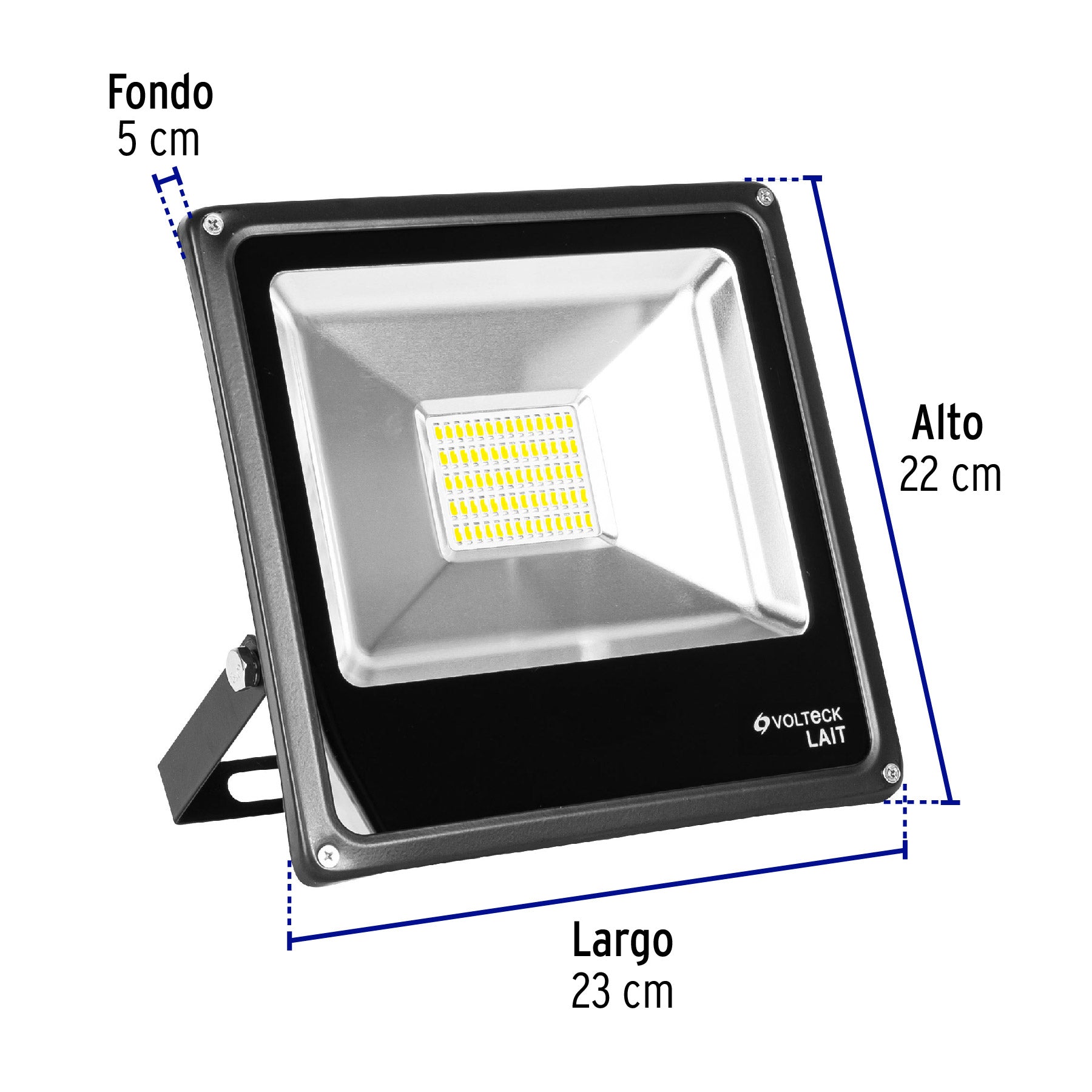 Reflector delgado de LED 30 W luz de día, Volteck REF-302L 48220 MM0