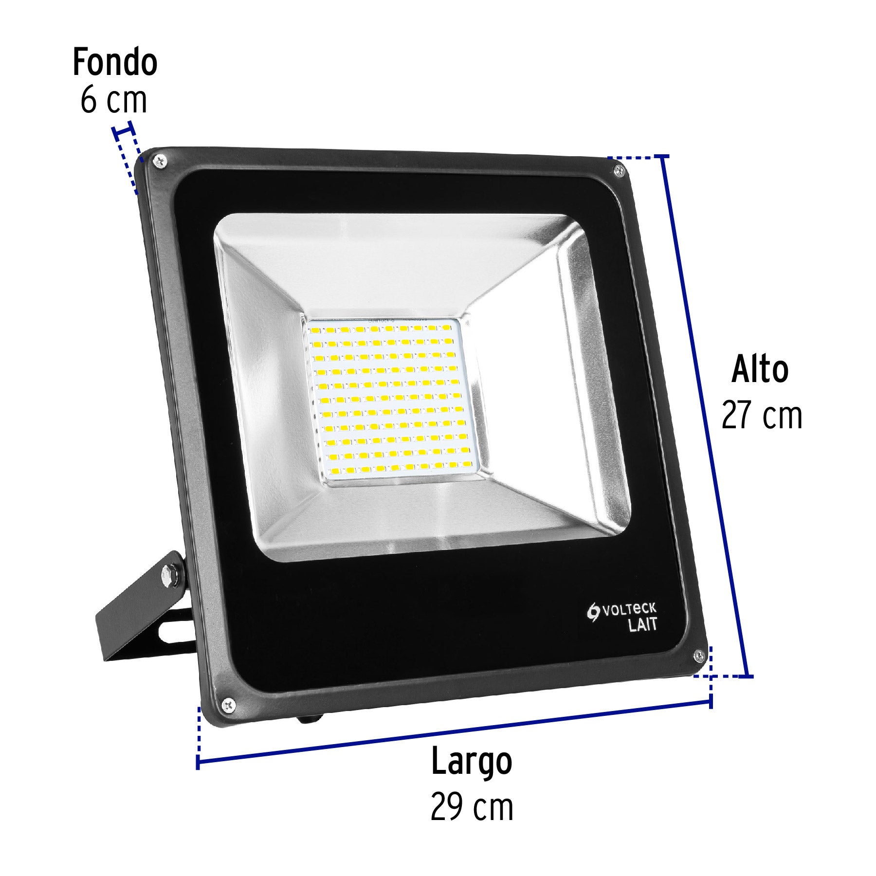 Reflector delgado de LED 50 W luz de día, Volteck REF-303L 48221 MM0