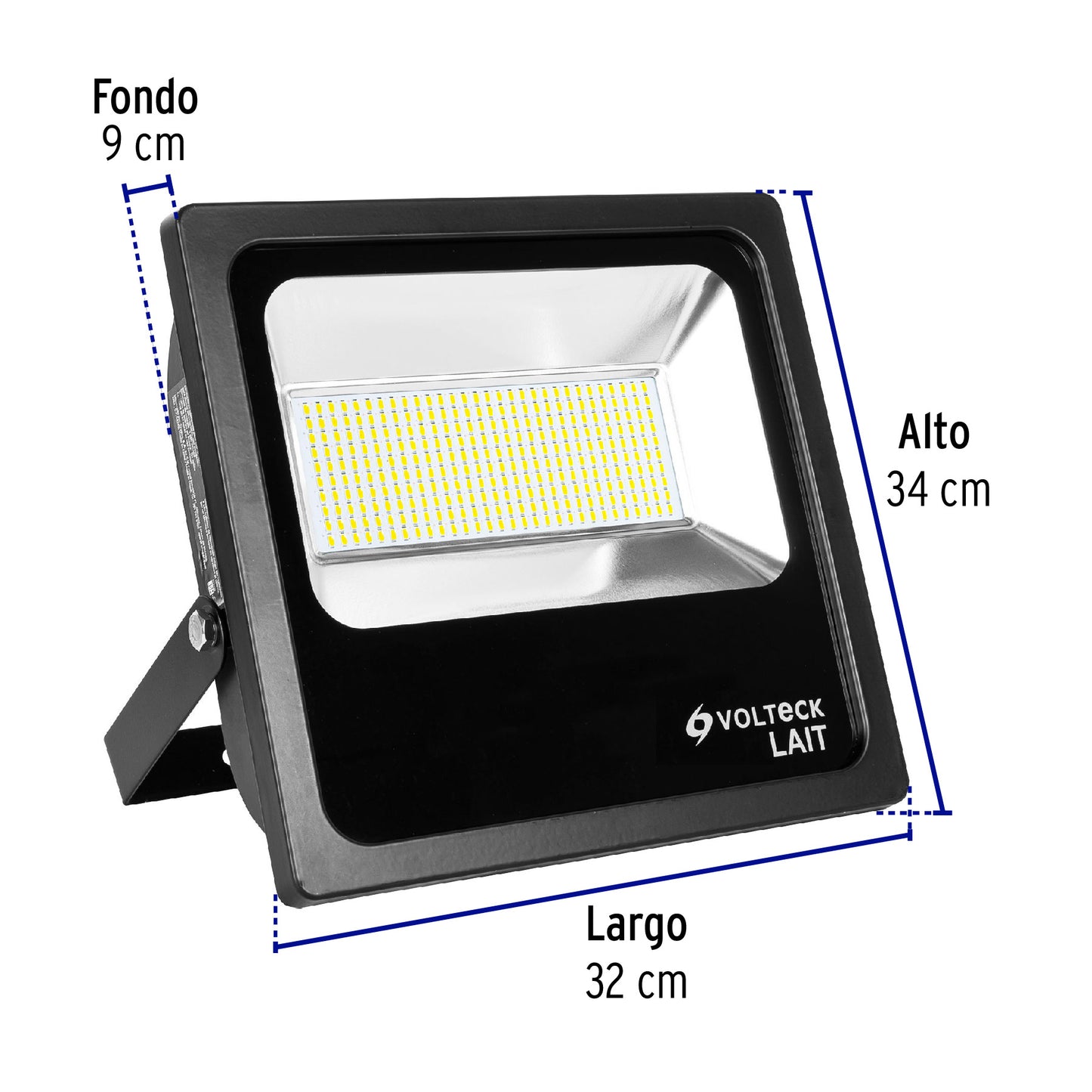 Reflector delgado de LED 150 W luz de día, Volteck REF-305L 46126 MM0