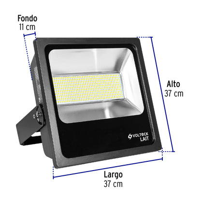 Reflector delgado de LED 200 W luz de día, Volteck REF-306L 46127 MM0