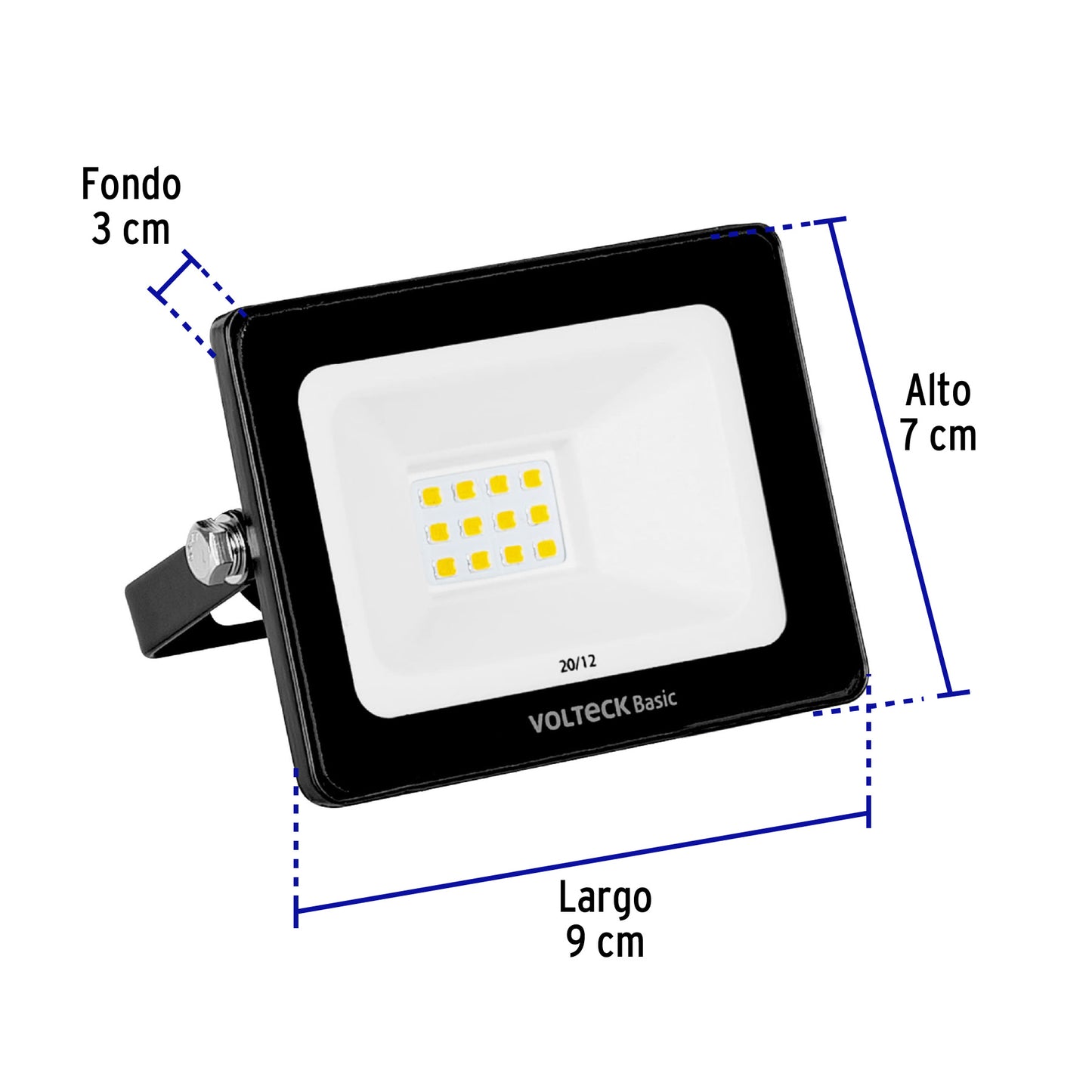 Reflector ultra delgado LED 10 W luz cálida, Volteck Basic REF-400LC 28089 MM0