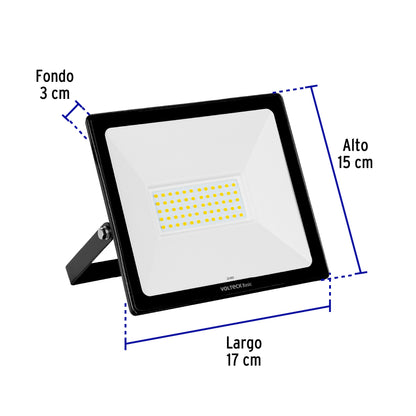 Reflector ultra delgado LED 50 W luz cálida, Volteck Basic REF-403LC 28092 MM0