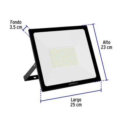 Reflector ultra delgado LED 100 W luz cálida, Volteck Basic REF-404LC 28093 MM0