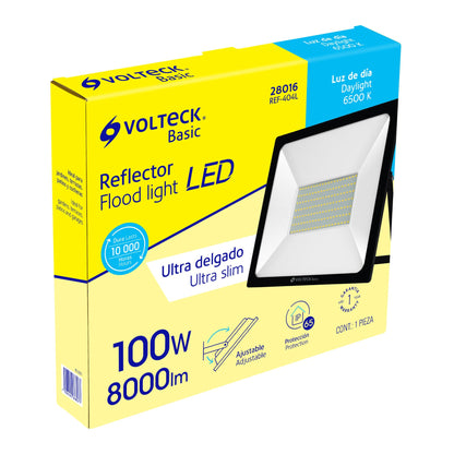 Reflector ultra delgado LED 100 W luz de día, Volteck Basic REF-404L 28016 MM0