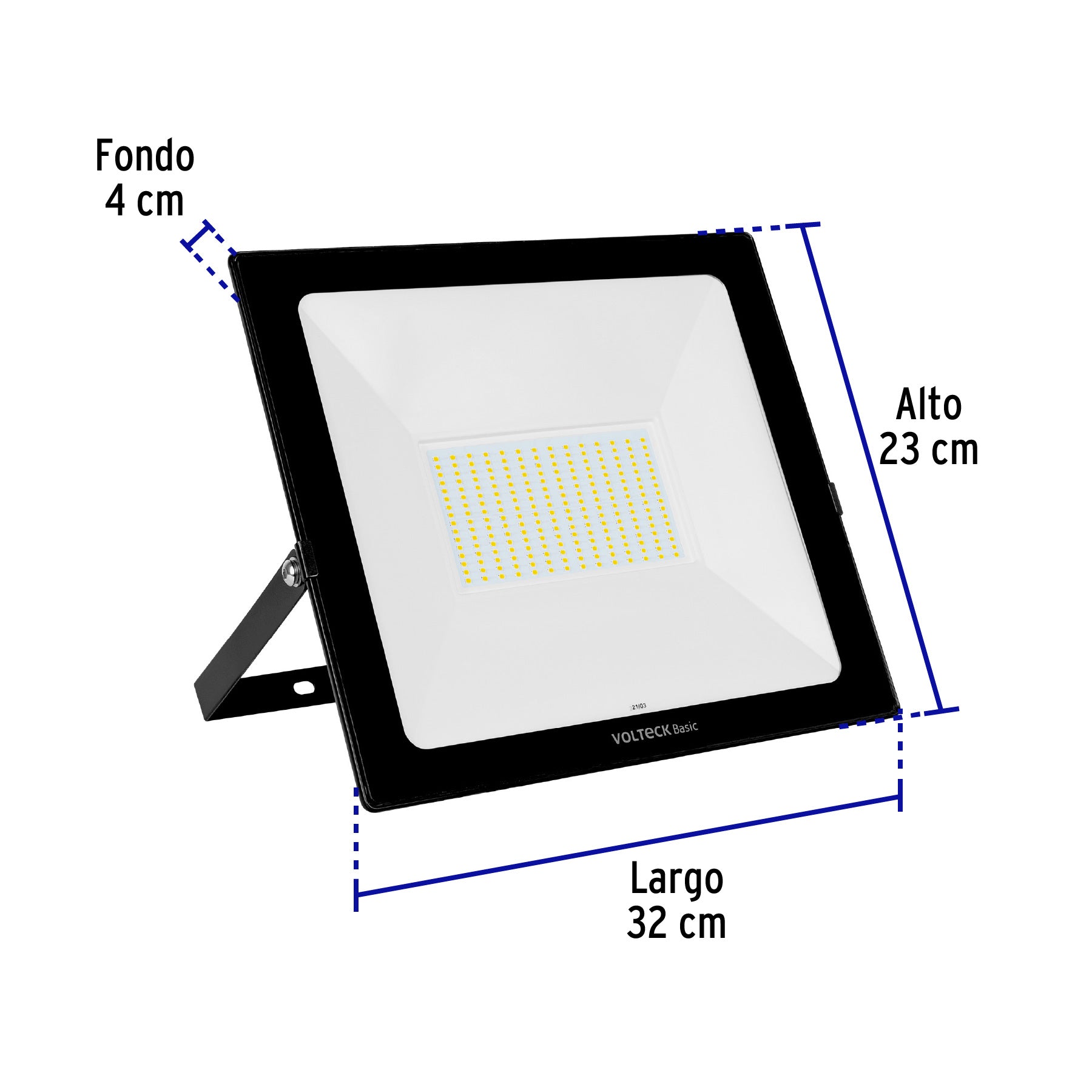 Reflector ultra delgado LED 150 W luz cálida, Volteck Basic REF-405LC 28094 MM0