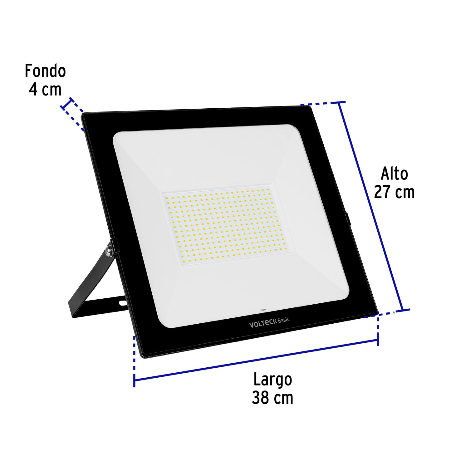 Reflector ultra delgado LED 200 W luz cálida, Volteck Basic REF-406LC 28095 MM0