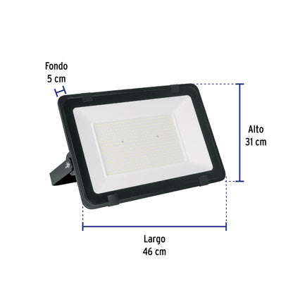 Reflector ultra delgado LED 300 W luz de día, Volteck Basic REF-407L 26112 MM00