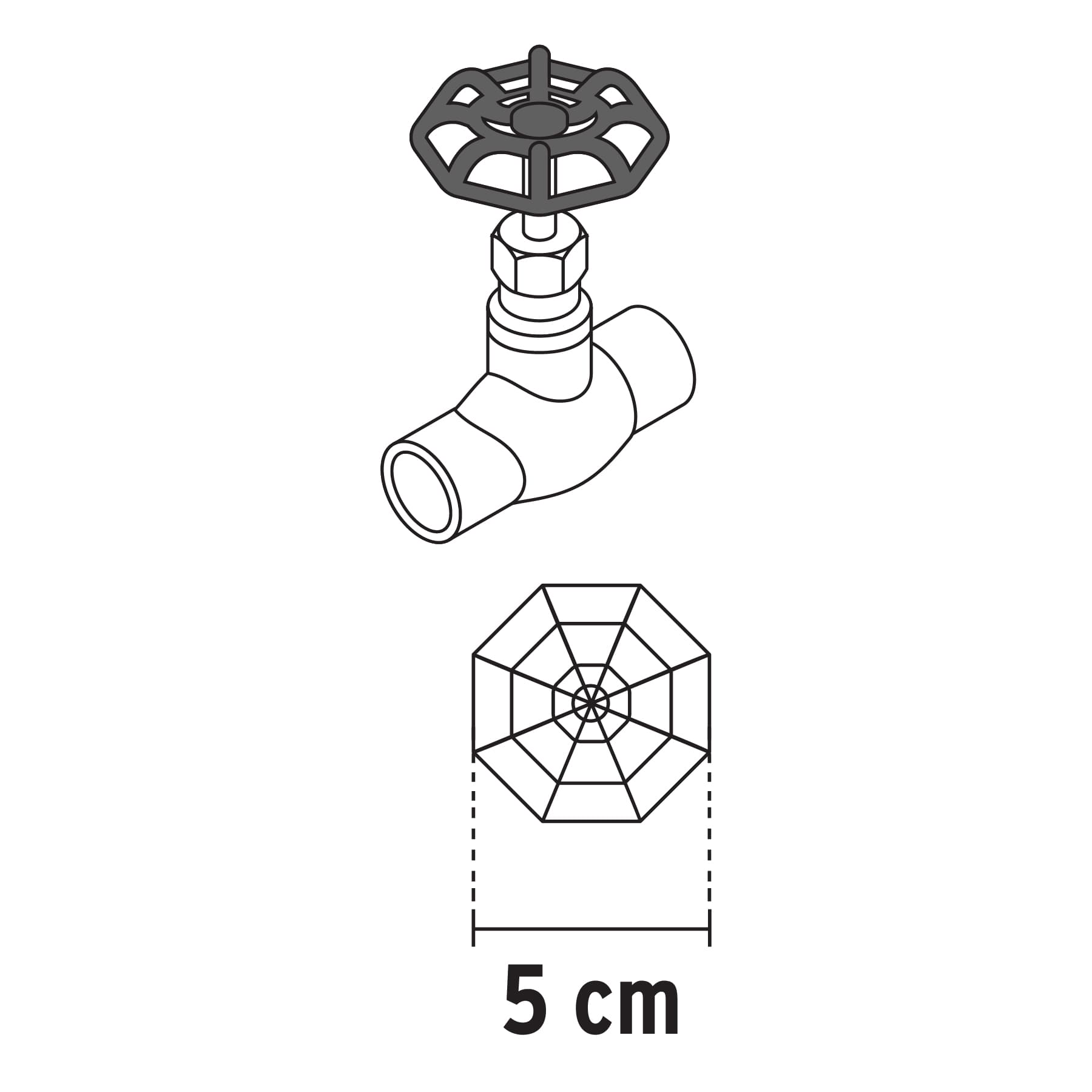 Repuesto de volante válvulas de globo/compuerta,1/2,3/4,1' REF-COGL-1/2 48535 MM00