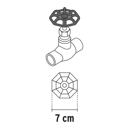 Repuesto de volante para válvulas de globo de 1', Foset REF-COGL-1 48536 MM00