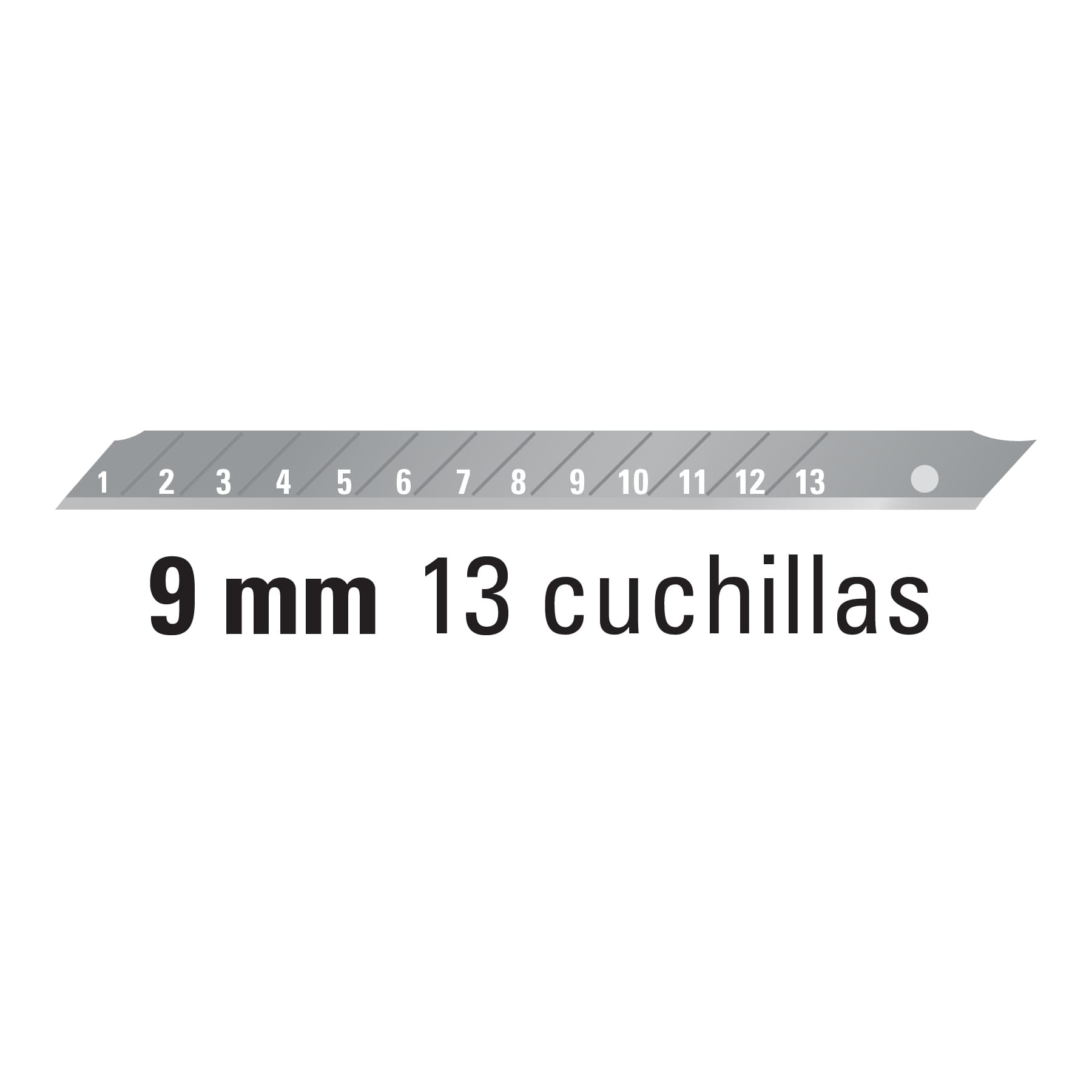 Estuche con 10 cuchillas SK2 de 9 mm para cutter, Expert REP-CUT-5X 100098 MM00