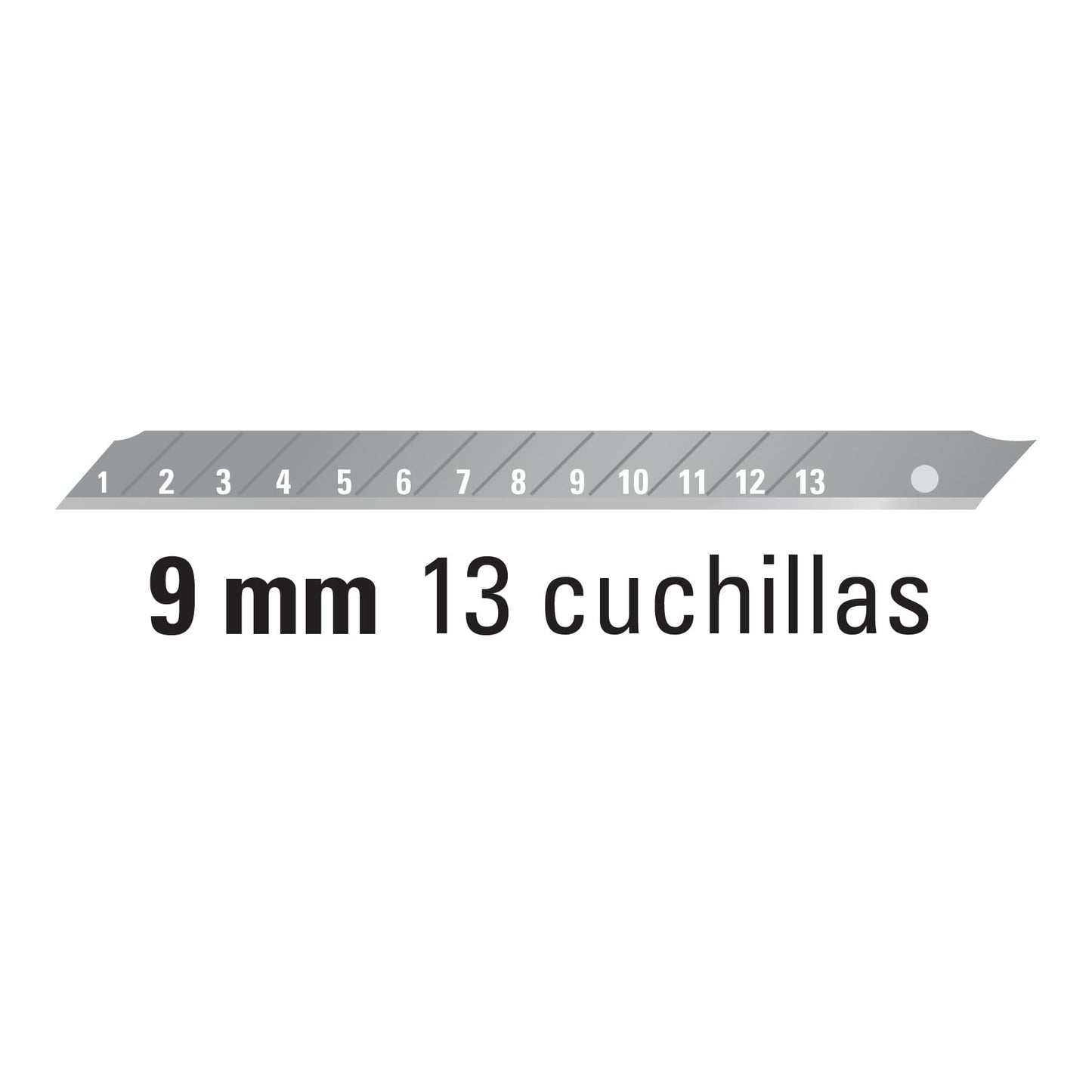 Estuche con 10 cuchillas SK4 de 9 mm para cutter, Truper REP-CUT-5 16962 MM00