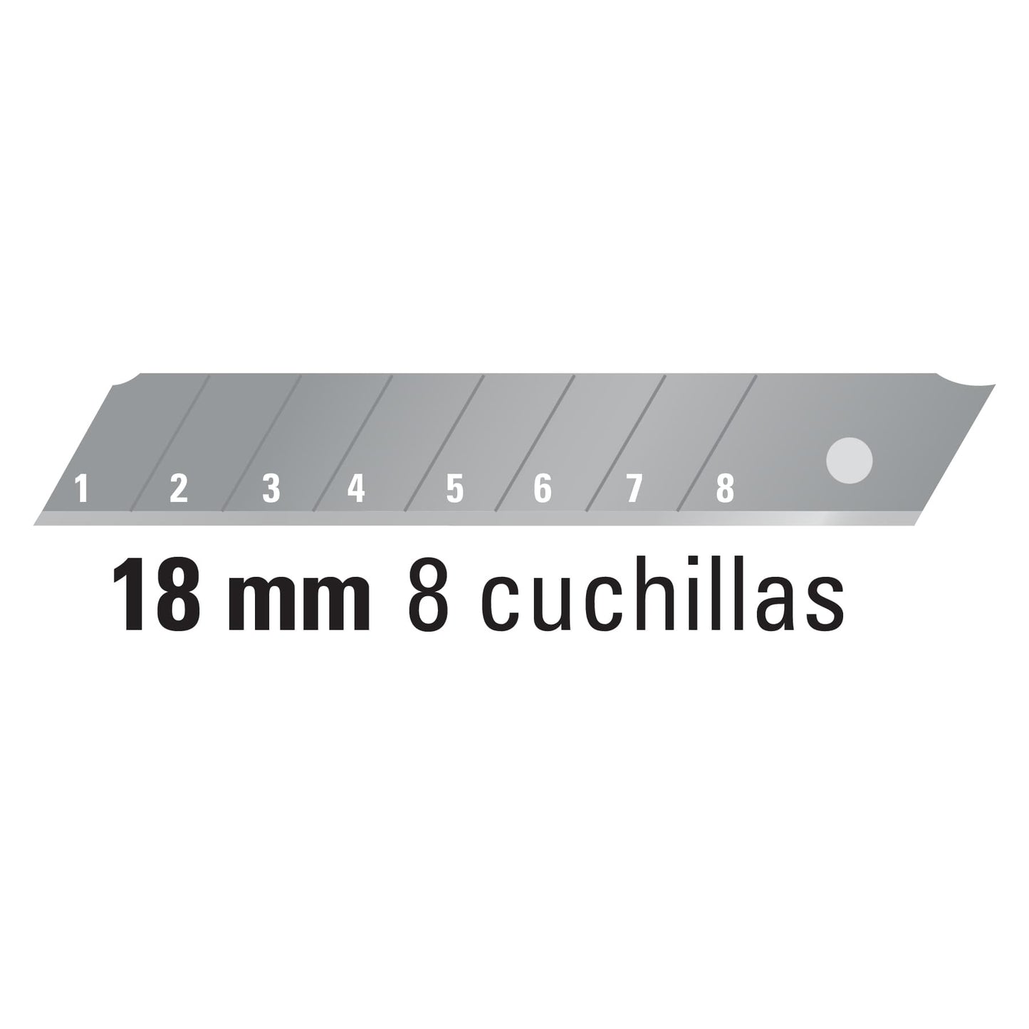 Estuche con 50 cuchillas SK2 de 18 mm para cutter, Expert REP-CUT-650X 100131 MM00