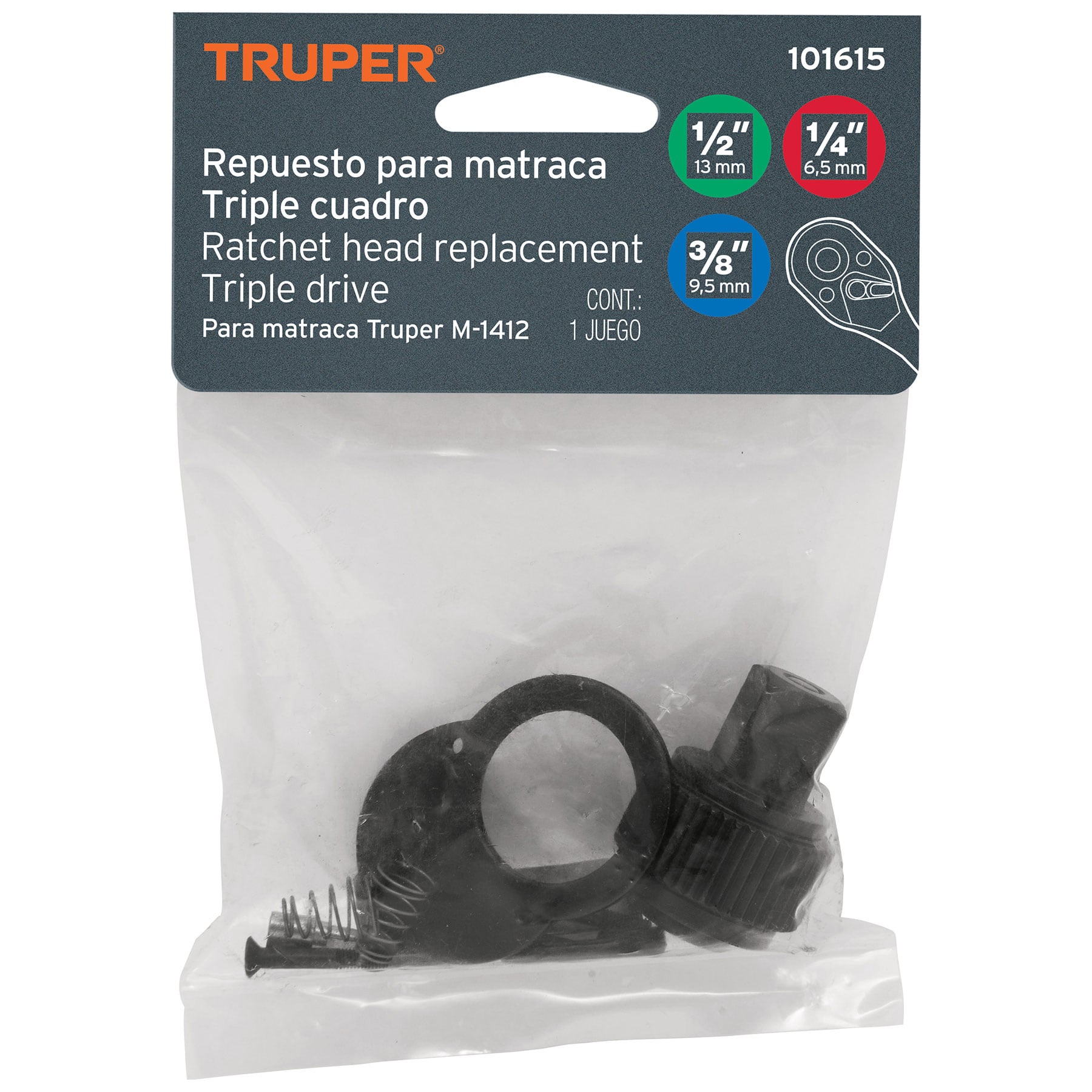 Kit de refacciones para M-1412, Truper REP-M1412 101615 MM00