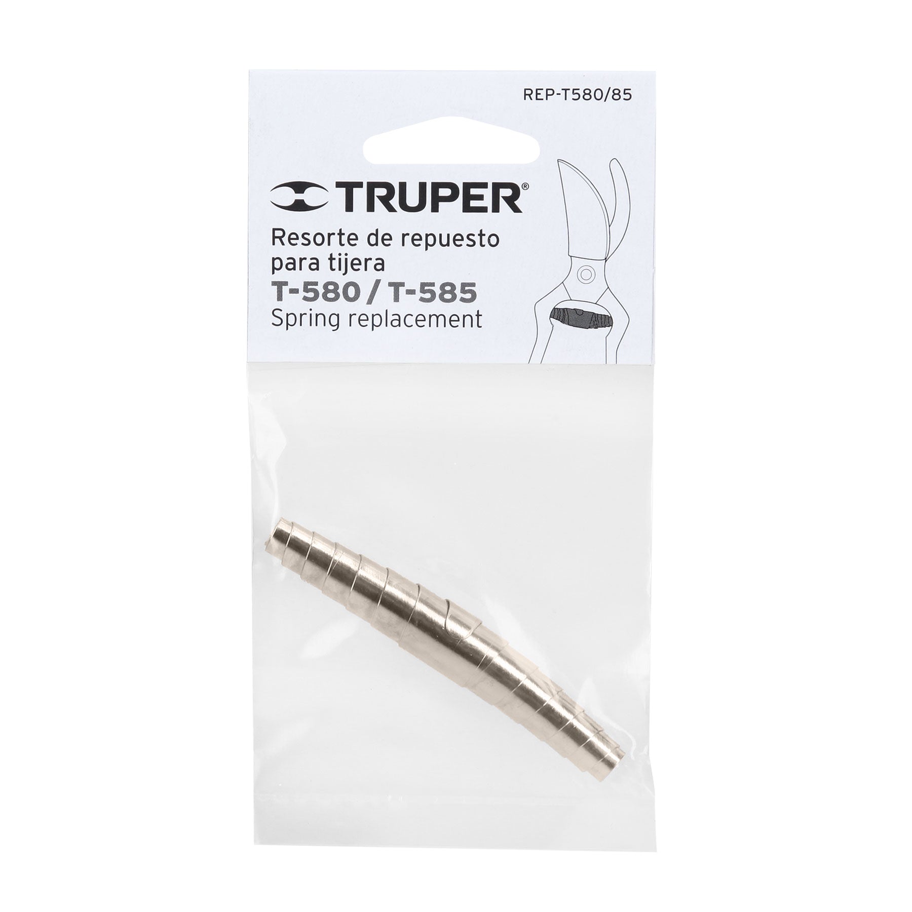 Resorte de repuesto para tijera T-580 y T-585, Truper REP-T580/85 15188 MM00