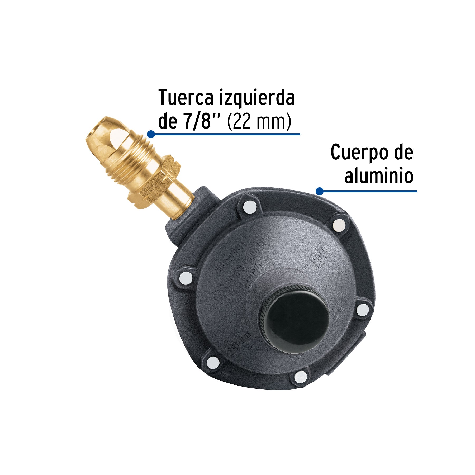 Regulador de gas L.P. de 1 vía, Foset RG-100 49225 MM1