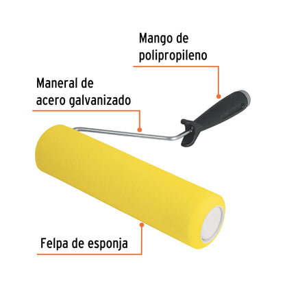 Rodillo para pintar 9' x 3/8' de esponja, superficies lisas ROPI-910E 13841 MM00