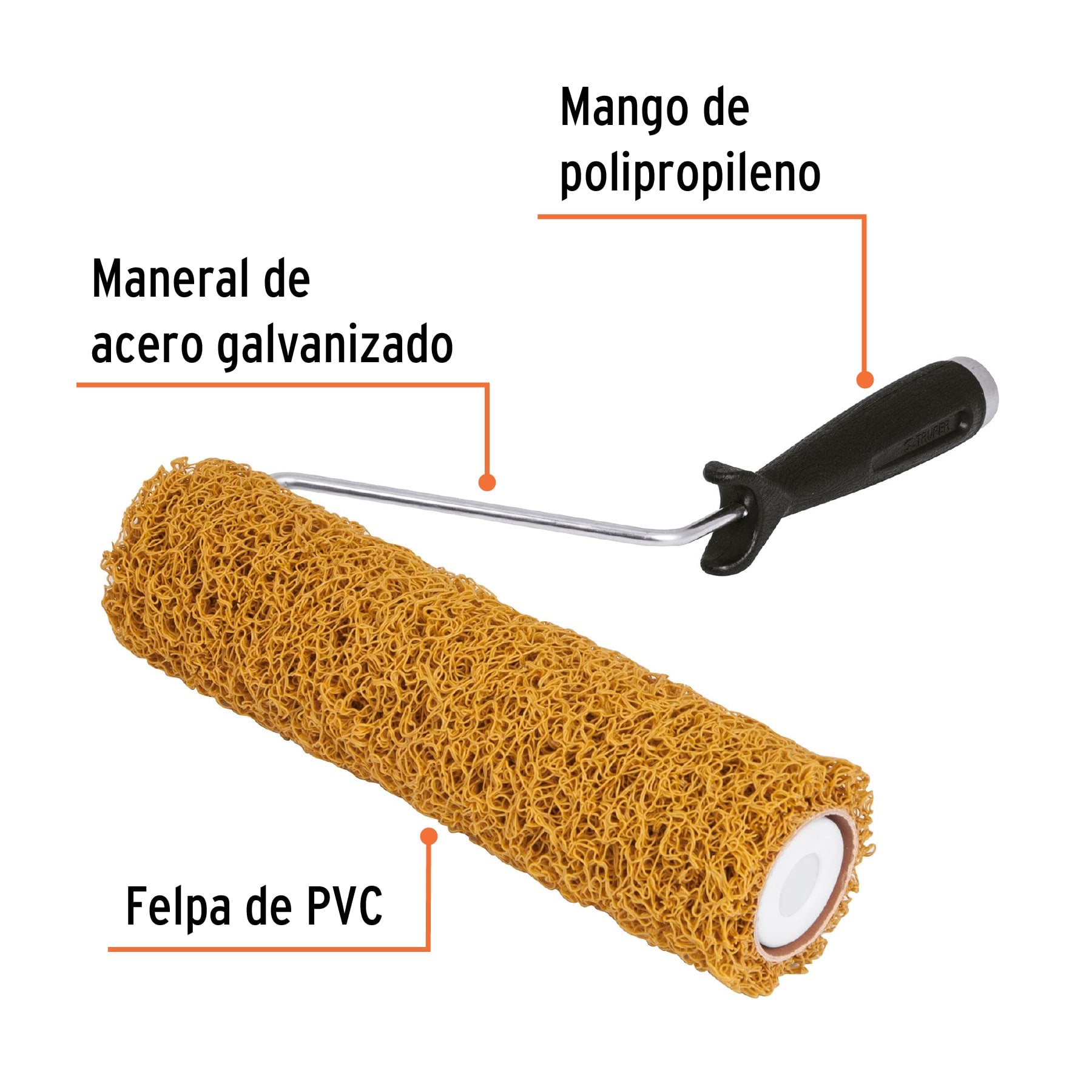 Rodillo para pintar 9' x 7/16' de PVC, acabados texturizados ROPI-911T 13895 MM00