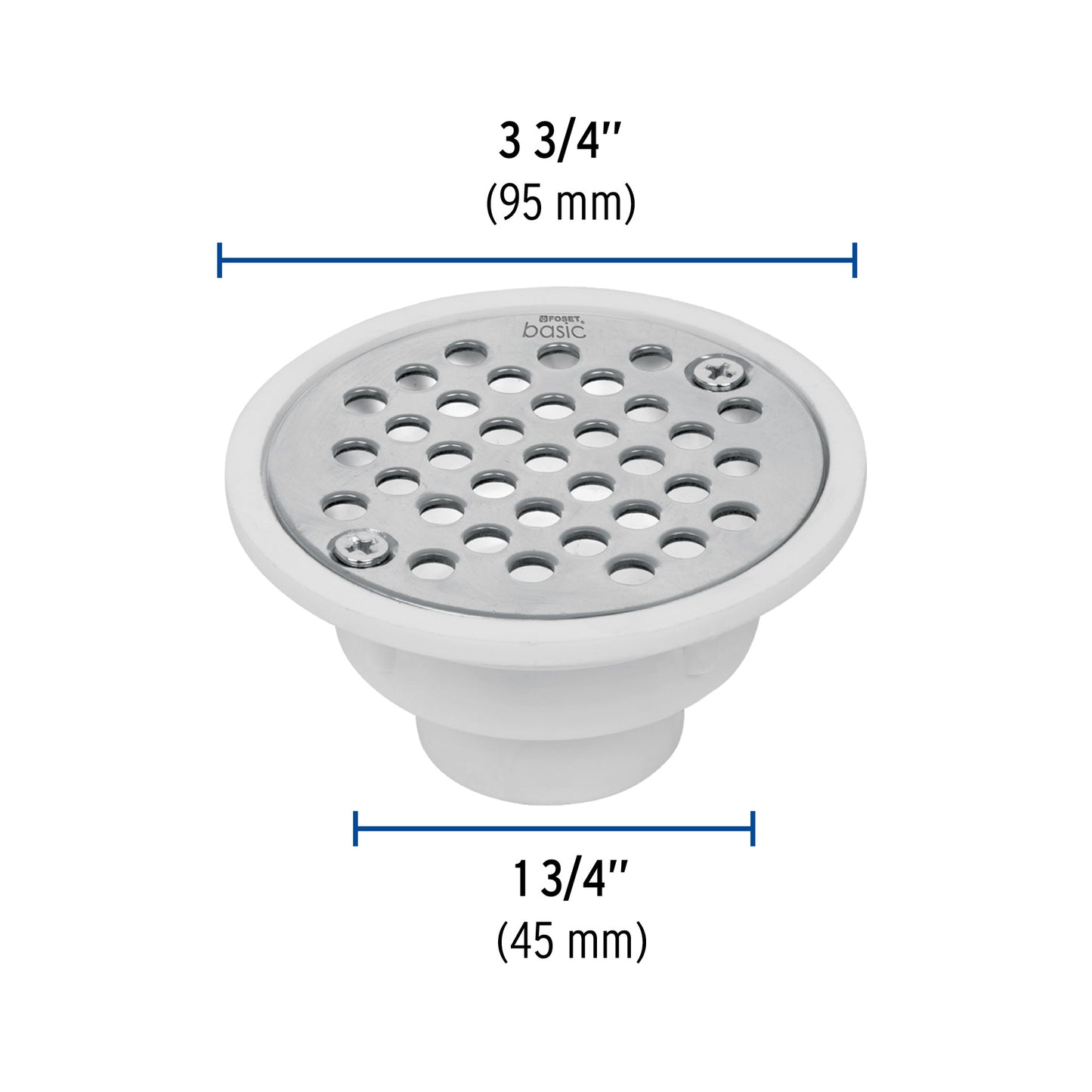 Resumidero polipropileno, redondo, modelo 'C', 3-3/4', Basic RS-500 49426 MM00