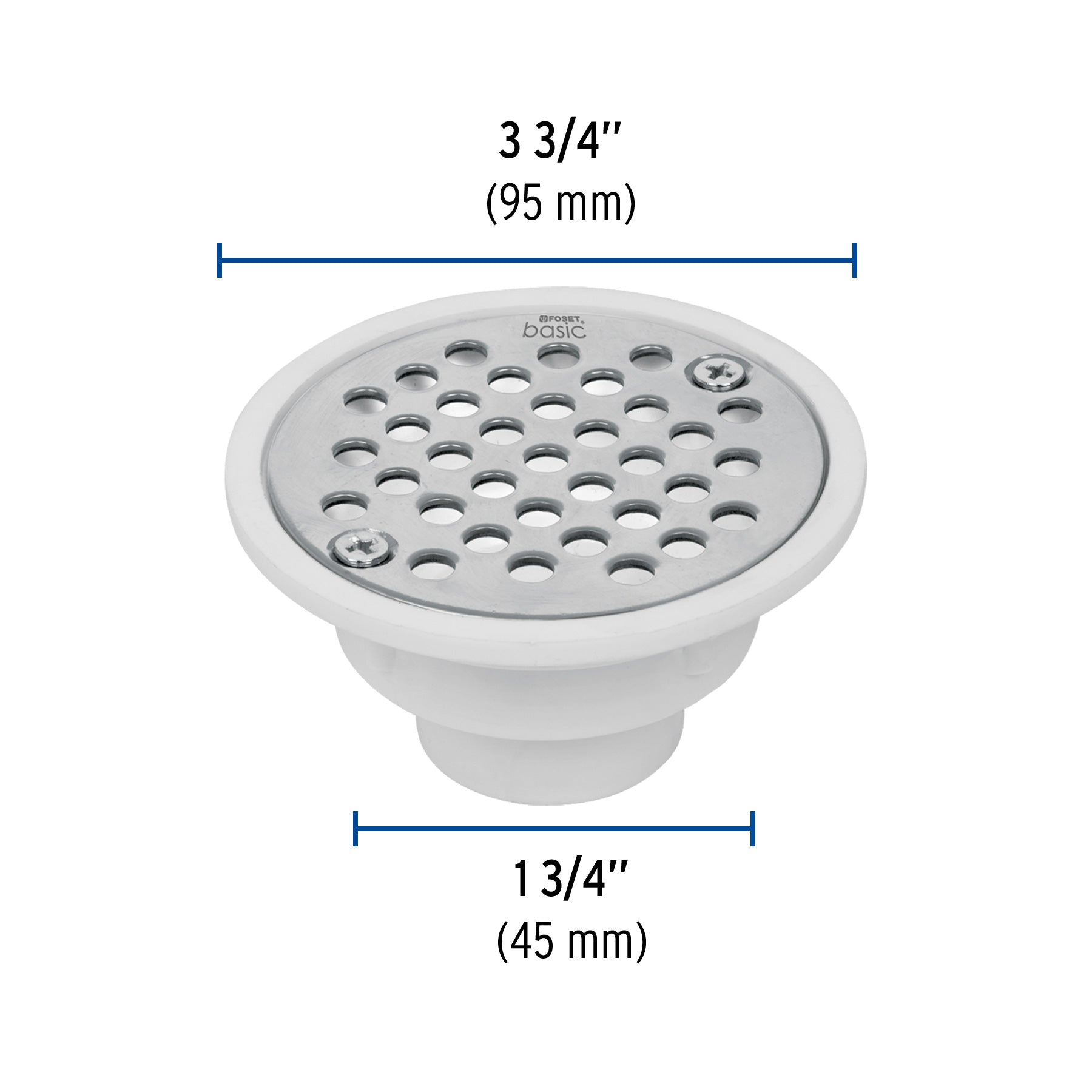 Resumidero polipropileno, redondo, modelo 'C', 3-3/4', Basic RS-500 49426 MM00