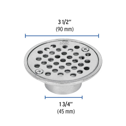 Resumidero de zinc, redondo, modelo 'A', 3-1/2', Basic RS-600 49424 MM00