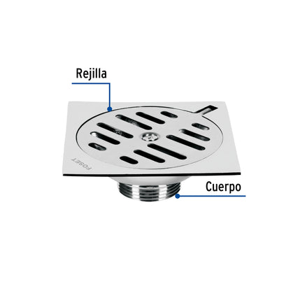 Resumidero cuadrado metálico 4' x 4', Foset RS-601 49349 MM00