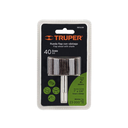 Rueda flap de 2', grano 40, Truper RUFLA-240 13036 MM00