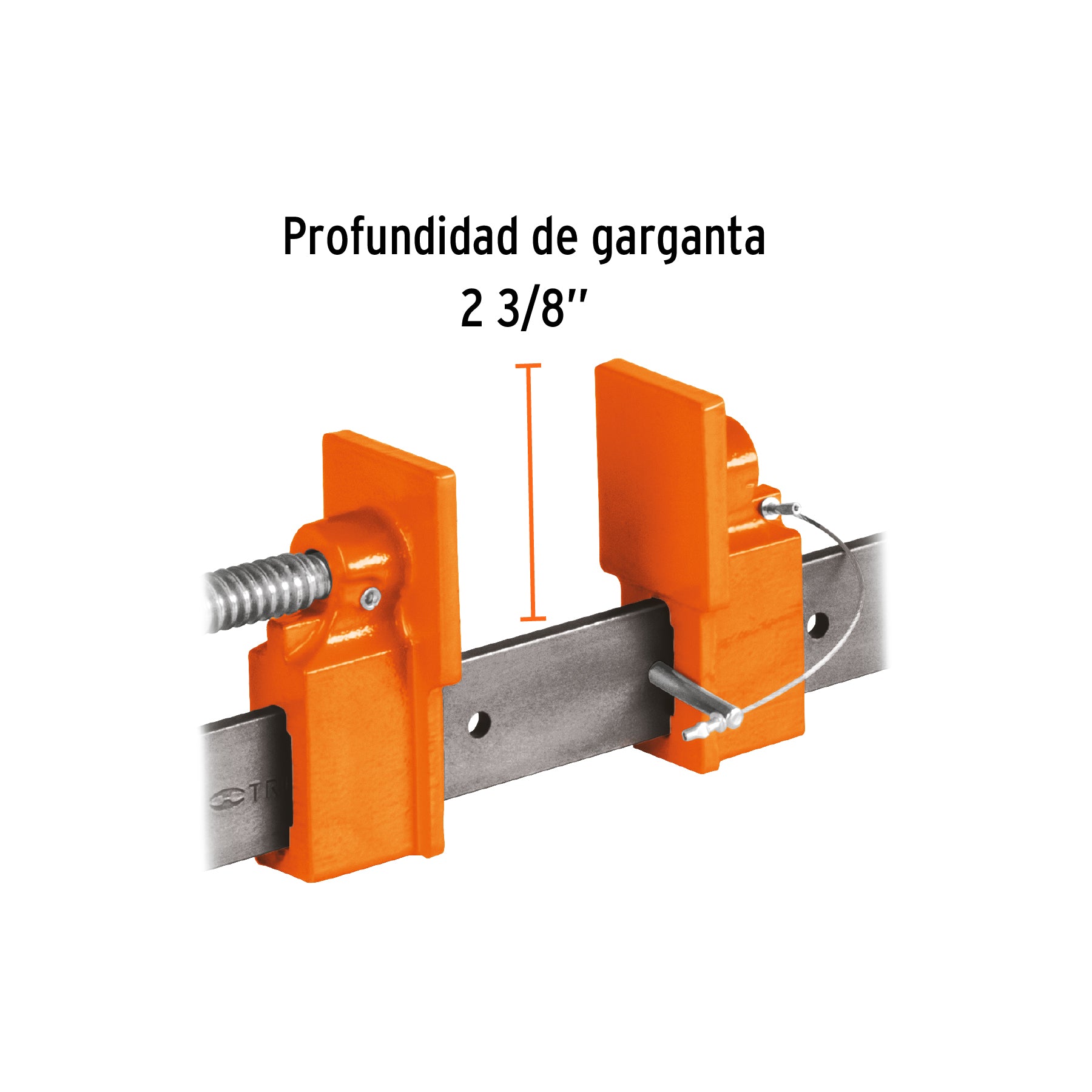 Sargento 24' de solera de acero, Truper S2 17735 MM0