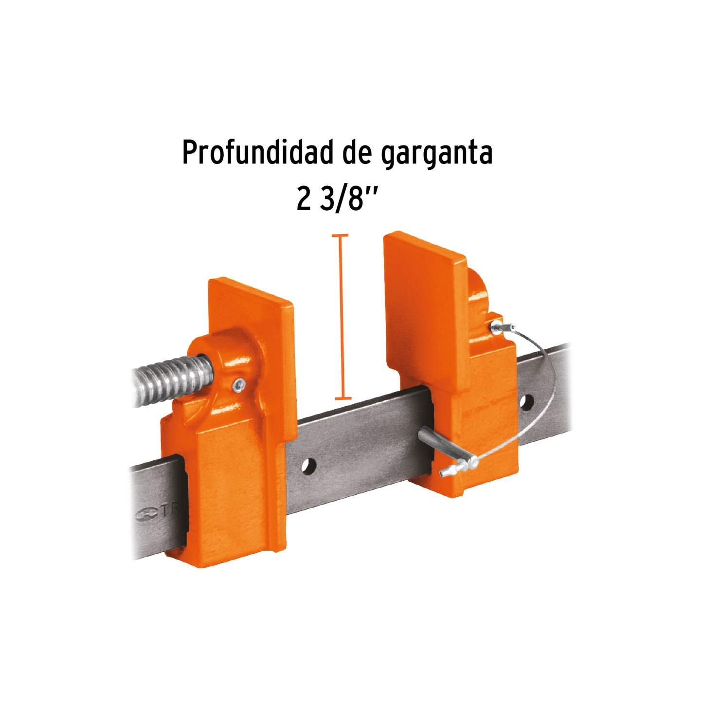 Sargento 36' de solera de acero, Truper S3 17736 MM0