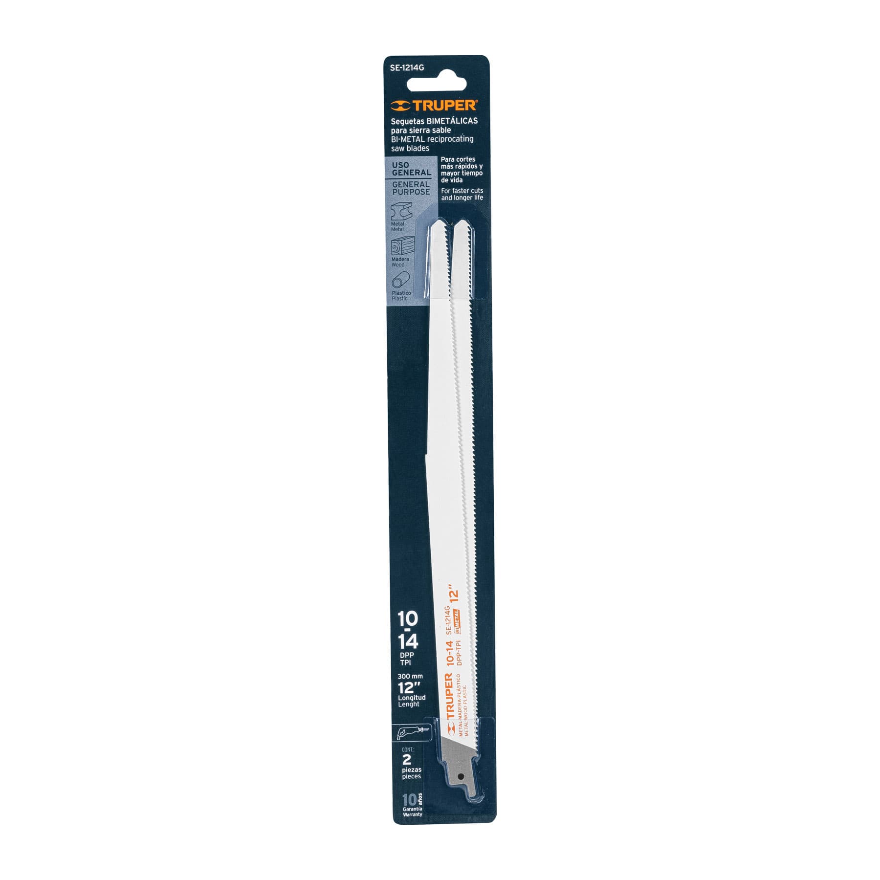 Blíster con 2 seguetas sierra sable 12' 10-14DPP uso general SE-1214G 10792 MM00