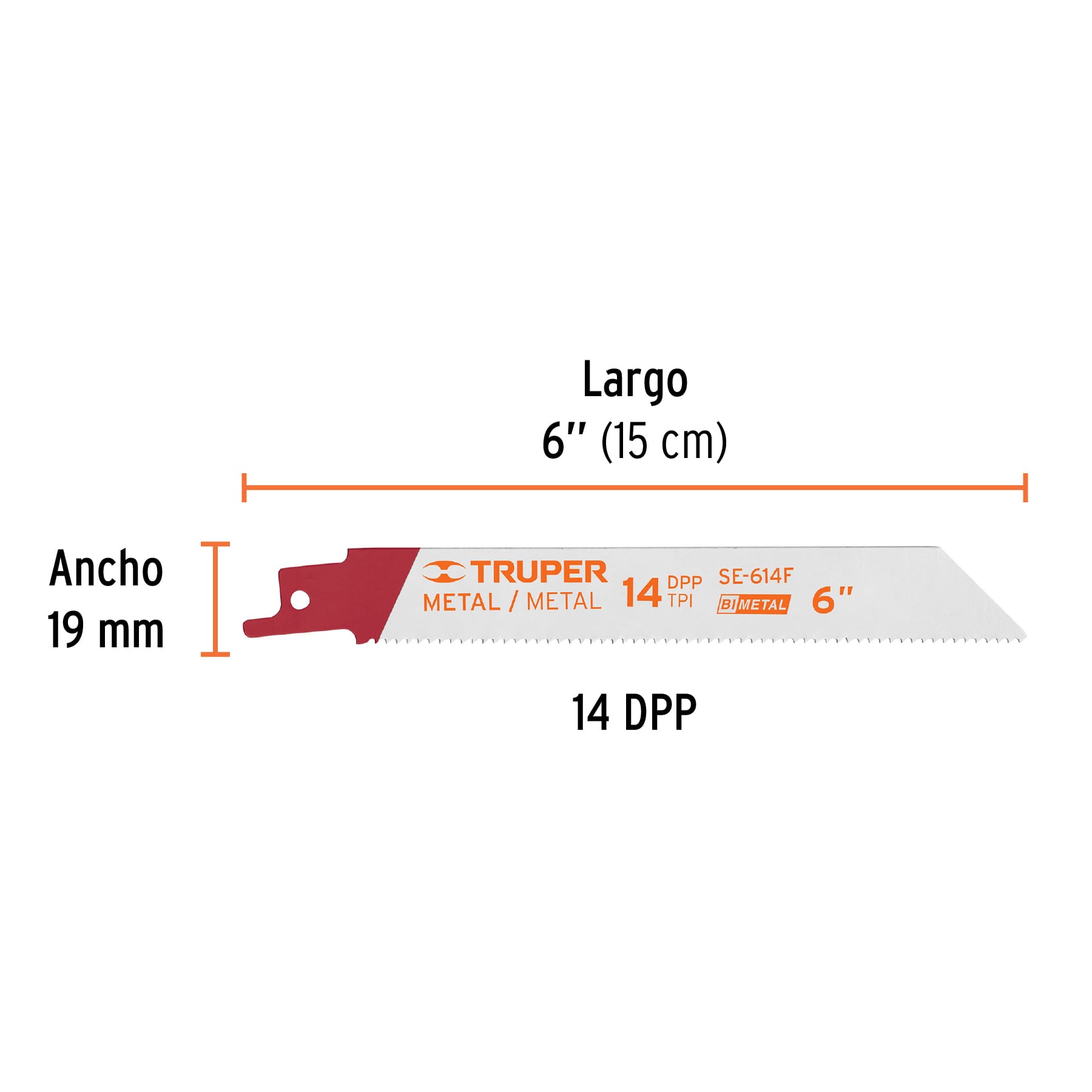 Blíster con 2 seguetas sierra sable 6' 14 DPP para metal SE-614F 10795 MM00