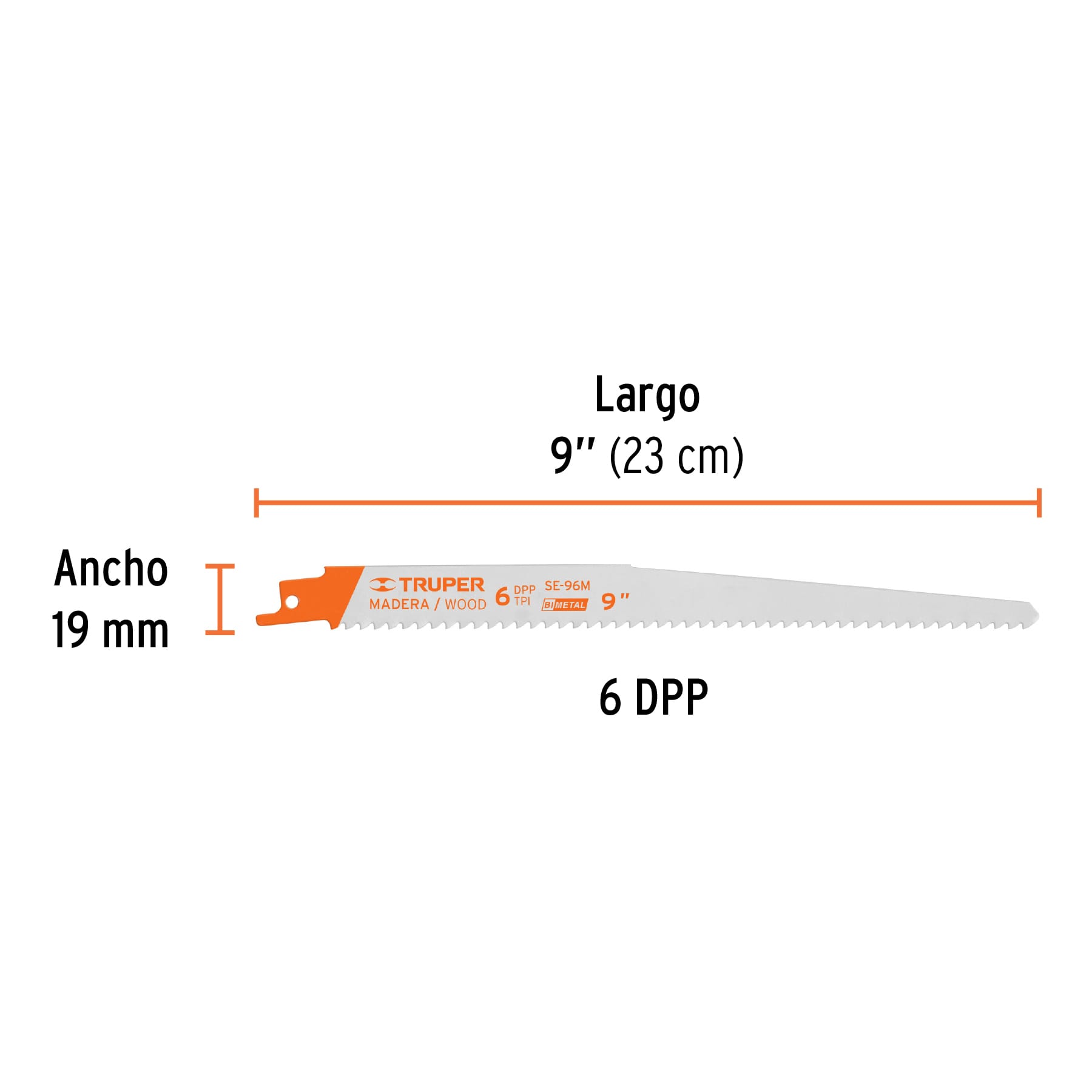 Blíster con 2 seguetas sierra sable 9' 6 DPP para madera SE-96M 10788 MM00