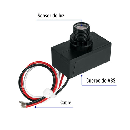 Interruptor fotoeléctrico 127 V, Volteck SEFO-LSI 49199 MM00