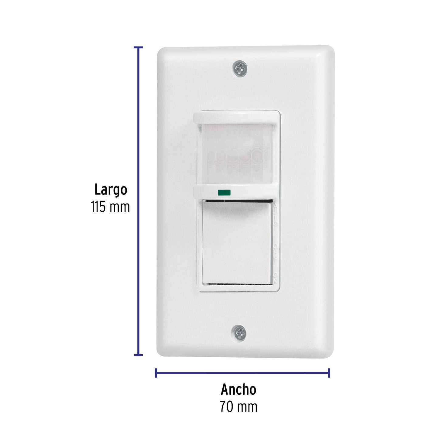 Sensor de movimiento con interruptor de pared, Volteck SEMO-CL 47230 MM00