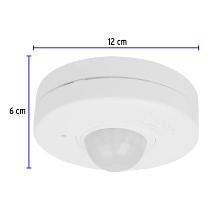 Sensor de movimiento para techo, alcance 10 m, Volteck SEMO-IN 46599 MM00