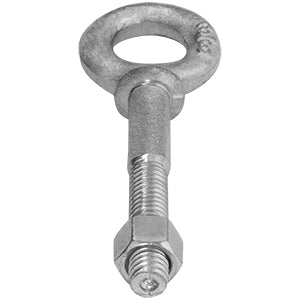 ARMELLA DE ACERO LARGA CON ROSCA DE 3/8" X 2-1/2" DE LONGITUD FORJADA CON TUERCA 