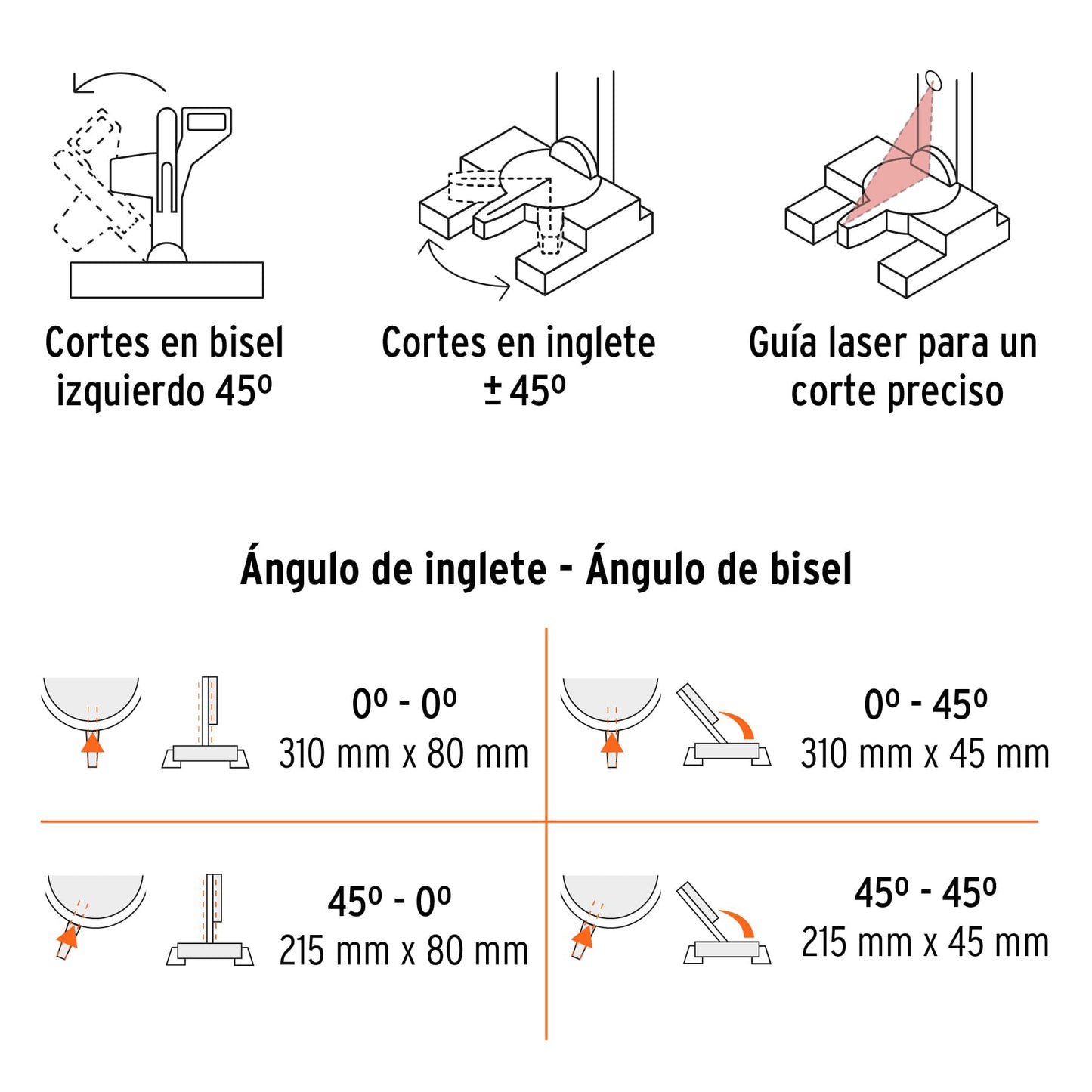 Sierra de inglete 10', 1900 W telescópica compuesta, Truper SINCO-10X2 16869 MM1