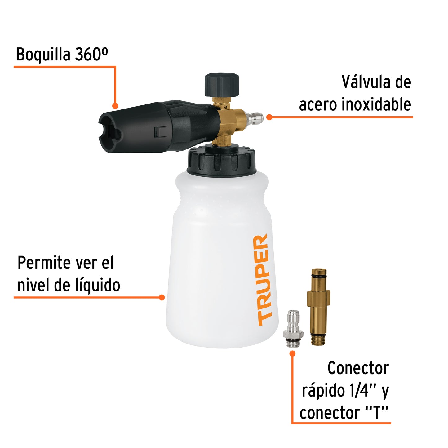 Dispensador con cañon lanza espuma para hidrolavadora SOAP-HC 102403 MM00